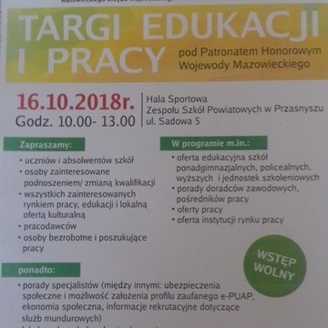 Targi Edukacji i Pracy w Przasnyszu