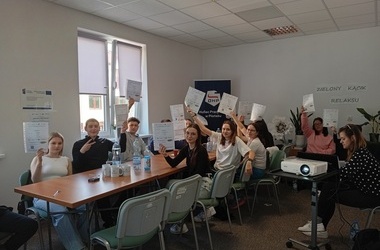 Kurs zielonych kompetencji dla uczestnik�w z Hufc�w Pracy w P�o�sku, M�awie i Ciechanowie