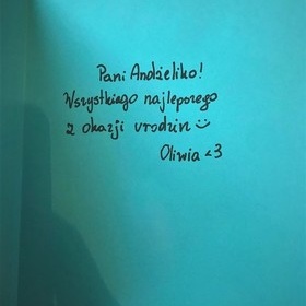 Kartka urodzinowa dla Pani Andeliki