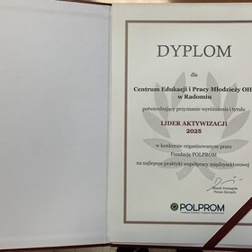 Lider Aktywizacji 2025: Wyrnienie dla Radomia