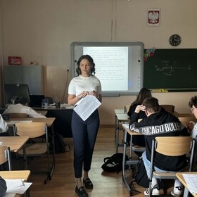 �smoklasi�ci z Pionek na spotkaniu z pracownikami M�odzie�owego Centrum Kariery w Kozienicach