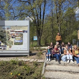 Wycieczka krajoznawcza m�odzie�y z OSiW Radom: Jaskinia Raj