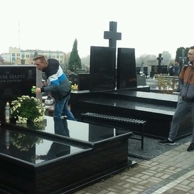 Odwiedzili cmentarz parafialny